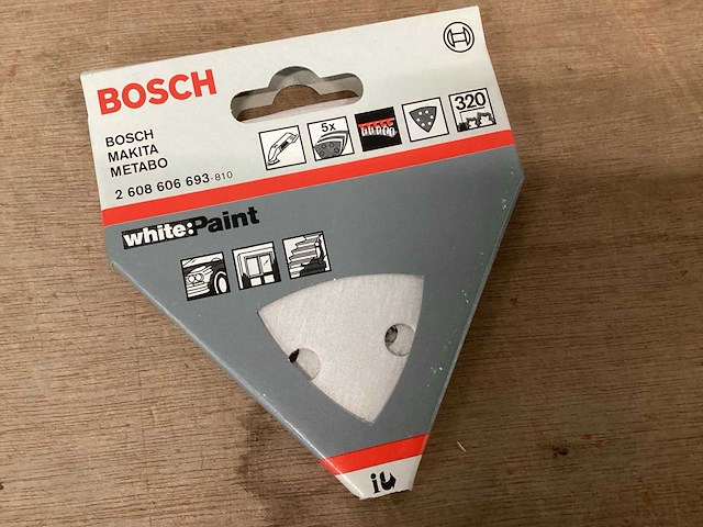 Bosch schuurpapier voor delta machine 93x93 (66x) - afbeelding 2 van  5