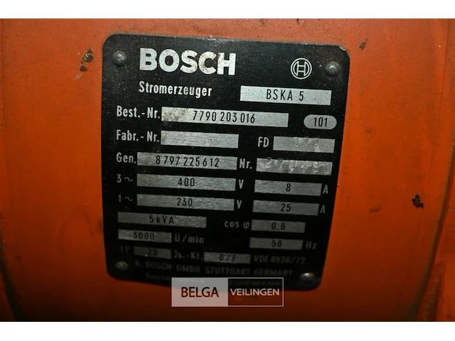 Bosch stroomgenerator - afbeelding 5 van  8