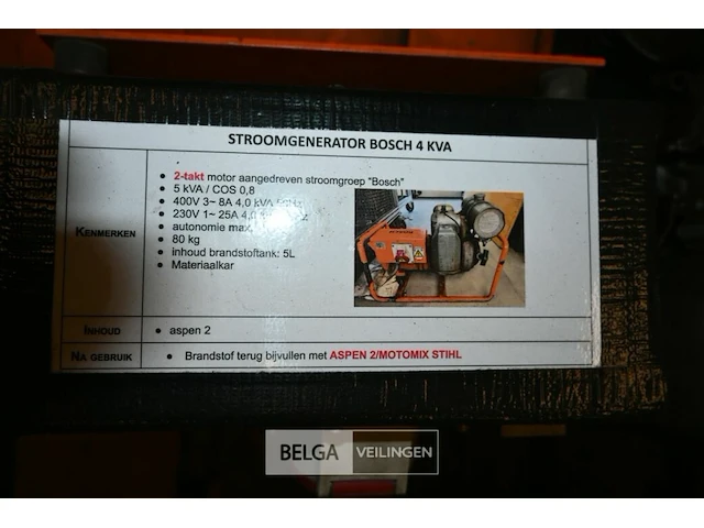 Bosch stroomgenerator - afbeelding 7 van  8