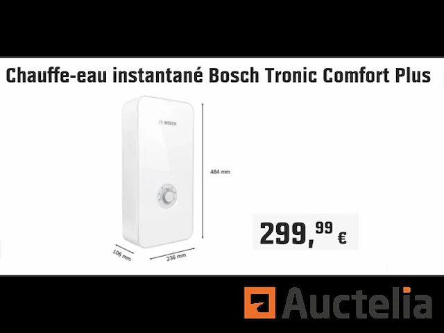 Bosch tronic comfort plus doorstroomverwarmer - afbeelding 1 van  3
