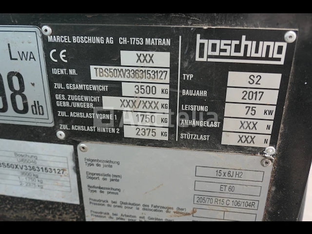 Boschung s2 knikgestuurde veegwagen - afbeelding 37 van  40