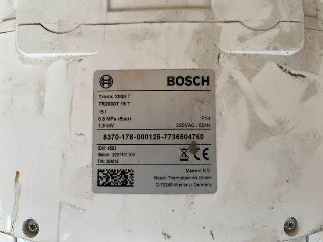 Bosh tronic 2000 t keuken boiler - afbeelding 6 van  9