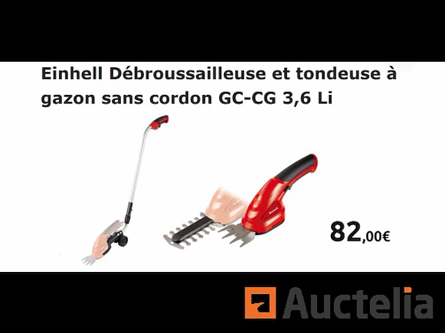 Bosmaaier en grasmaaier draadloos einhell gc-cg 3.6 li - afbeelding 1 van  4