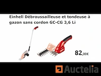 Bosmaaier en grasmaaier draadloos einhell gc-cg 3.6 li