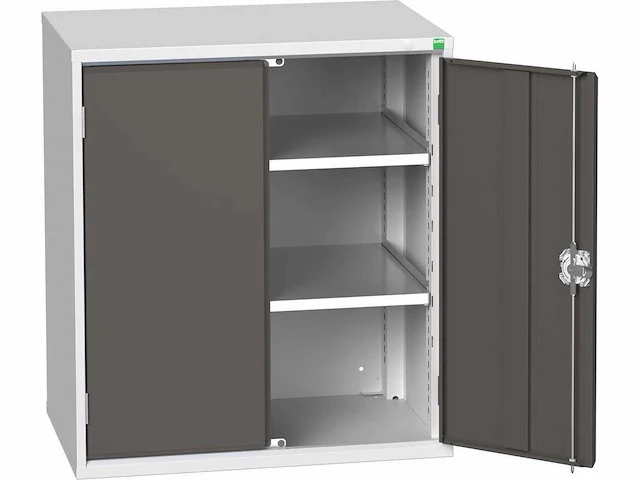 Bott metalen kast met 2 planken en slot - afbeelding 1 van  9