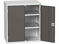 Bott metalen kast met 2 planken en slot - afbeelding 1 van  9