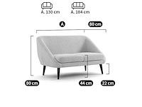 Boucle-bank, 2-persoons - afbeelding 7 van  8