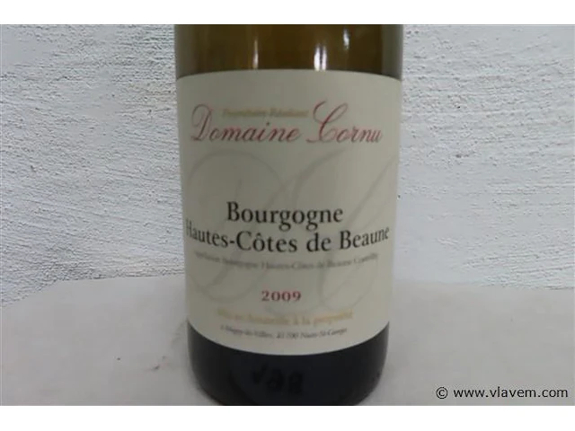 Bourgogne hautes-cotes de beaune 2009 n 00529 domaine cornu - afbeelding 2 van  3