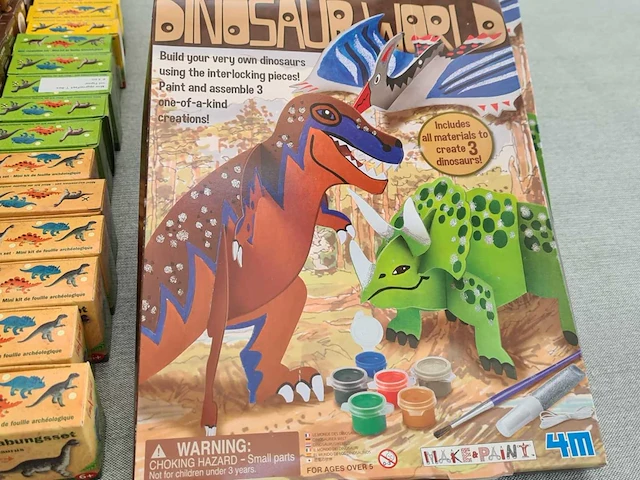 Bouw & constructie opgraafsets dino en knustelsets - afbeelding 1 van  5