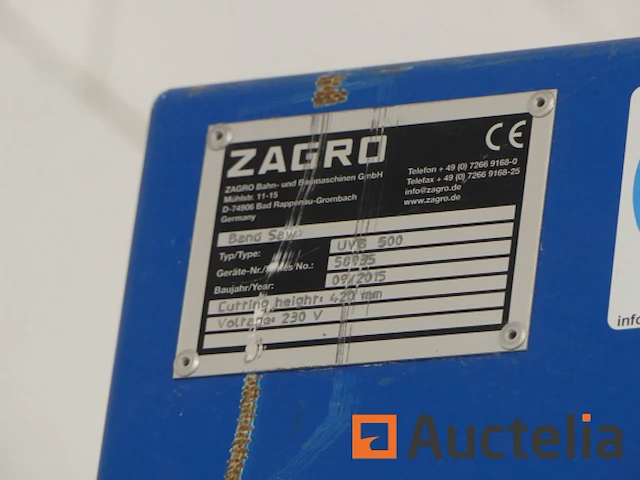 Bouw lintzaag zagro uvb 500 - afbeelding 3 van  6