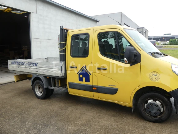Bouwaanhangwagen, pick-up vrachtwagen, compressor, hulpmiddelen