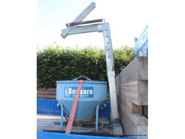 Bouwkraan gru dalbe, type hs293-30m, bj 2006 plus betonsilo 350l en palethaak 2ton - afbeelding 3 van  13