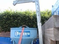 Bouwkraan gru dalbe, type hs293-30m, bj 2006 plus betonsilo 350l en palethaak 2ton - afbeelding 3 van  13