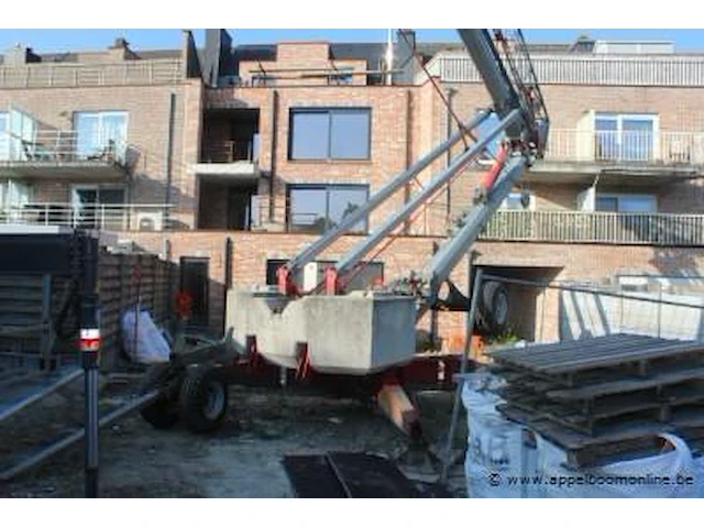 Bouwkraan gru dalbe, type hs293-30m, bj 2006 plus betonsilo 350l en palethaak 2ton - afbeelding 7 van  13