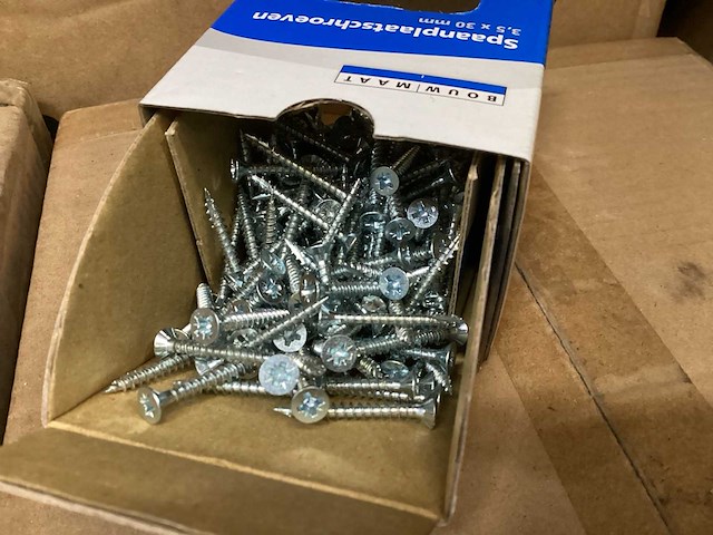 Bouwmaat spaanplaatschroef, 3.5x30, doos 200 stuks (110x) - afbeelding 3 van  3