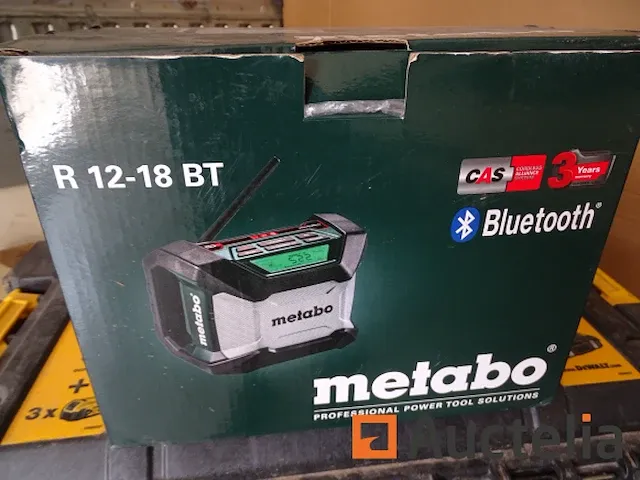 Bouwplaats radio draadloos metabo r 12-18 bt - afbeelding 5 van  6