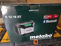 Bouwplaats radio draadloos metabo r 12-18 bt - afbeelding 5 van  6