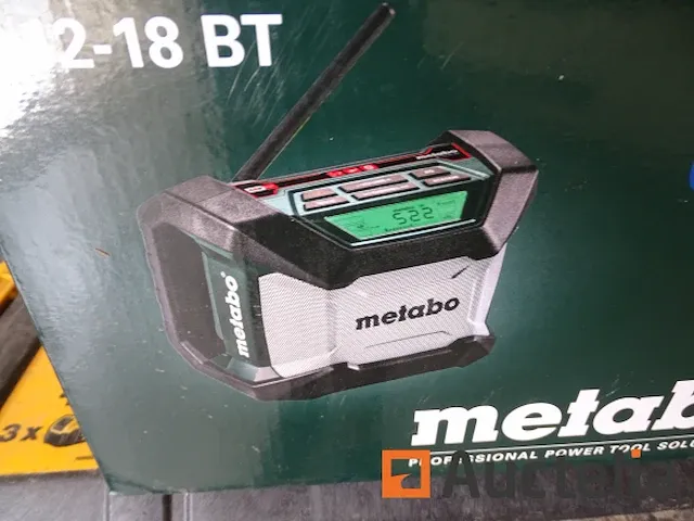 Bouwplaats radio draadloos metabo r 12-18 bt - afbeelding 6 van  6