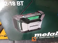 Bouwplaats radio draadloos metabo r 12-18 bt - afbeelding 6 van  6