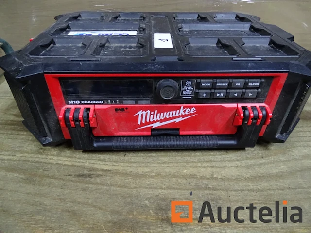 Bouwplaats radio draadloos milwaukee m18 prcdab+ - afbeelding 1 van  6