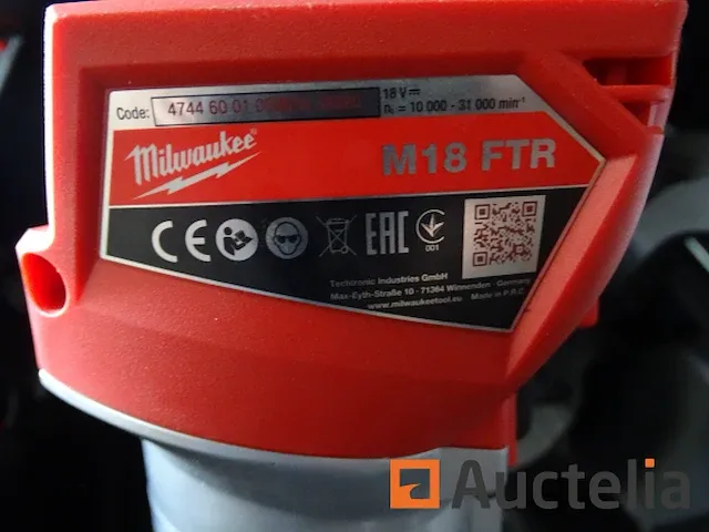 Bovenfrees milwaukee m18 ftr in zijn systainer - afbeelding 6 van  8
