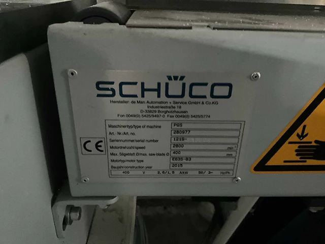 Bovenfreesmachine schüco pgs - afbeelding 8 van  9