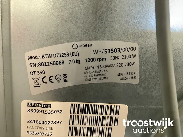 Bovenlader wasmachine - afbeelding 9 van  9