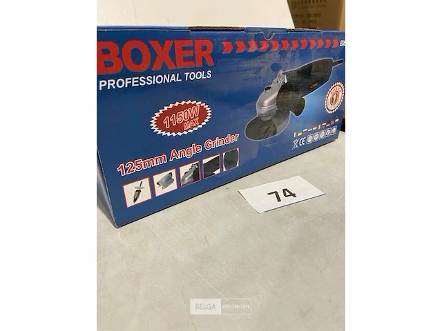 Boxer haakse slijper 125mm 12000rpm - 1150w - afbeelding 1 van  3
