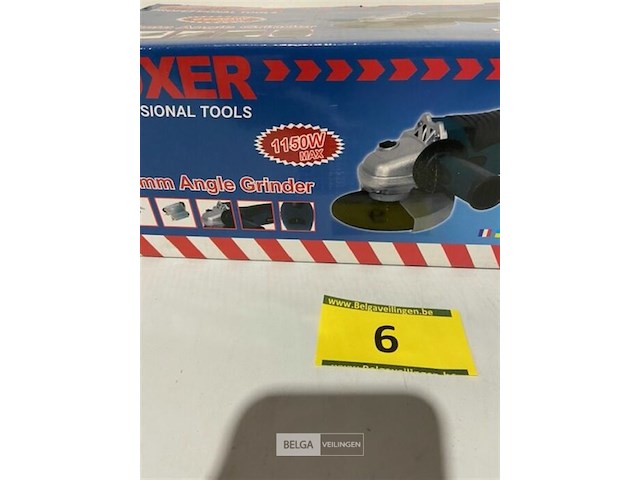 Boxer haakse slijper 125mm 12000rpm - 1150w - afbeelding 3 van  3