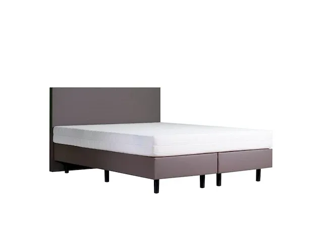 Boxspring basic taupe 140x200cm zonder matras - afbeelding 2 van  2