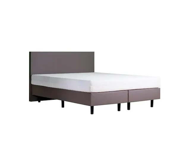Boxspring basic taupe 140x200cm zonder matras - afbeelding 2 van  2