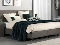Boxspring basic taupe 160x200cm zonder matras