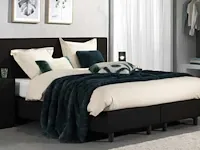 Boxspring basic zwart 160x200cm zonder matras - afbeelding 1 van  2