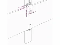 Boxspring compleet met matras lichtgrijs 160x200cm stof - afbeelding 10 van  10