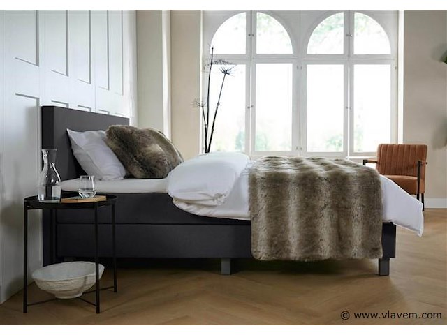 Boxspring florence afmeting 140 x 200, zwart - afbeelding 4 van  4