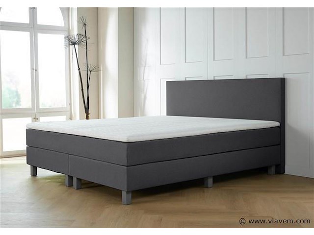 Boxspring florence afmeting 160 x 200, antraciet - afbeelding 1 van  4
