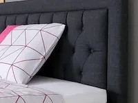 Boxspring italia banes, 160x200 cm, antraciet - afbeelding 2 van  9