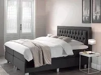 Boxspring italia banes, 160x200 cm, antraciet - afbeelding 7 van  9