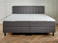 Boxspring lugano afmeting 160 x 200, antraciet - afbeelding 3 van  4