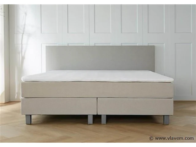 Boxspring malage afmeting 140 x 200, antraciet - afbeelding 2 van  5