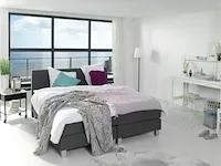 Boxspring miami 2.0, 140x200 cm, antraciet