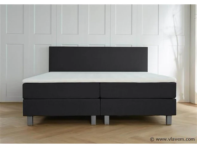 Boxspring turijn afmeting 140 x 200, antraciet - afbeelding 2 van  5