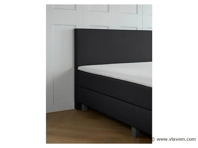 Boxspring turijn afmeting 140 x 200, antraciet - afbeelding 4 van  5