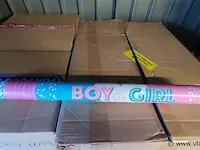 Boy or girl confettie kanon - afbeelding 1 van  1