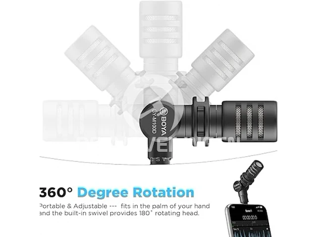 Boya mini omnidirctional condenser microfoon - afbeelding 3 van  5