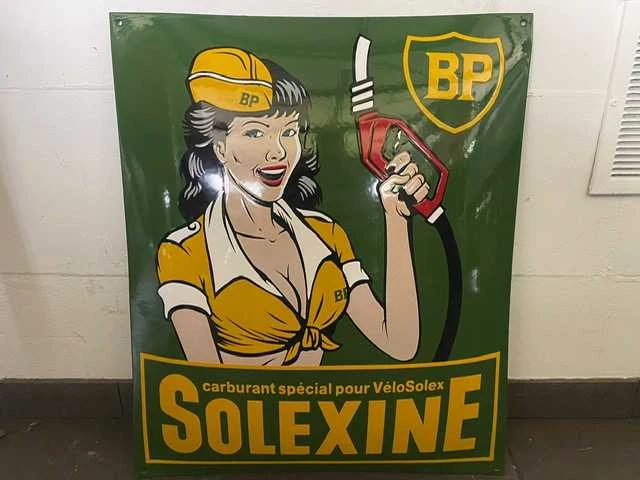 Bp solexine- emaille bord - afbeelding 1 van  2