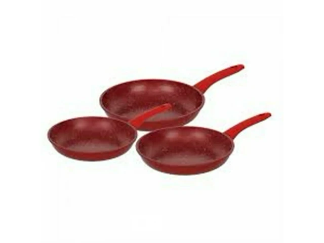 Braadpannenset rood - afbeelding 2 van  7