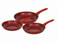 Braadpannenset rood - afbeelding 2 van  7