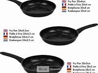 Braadpannenset zwart - afbeelding 1 van  8