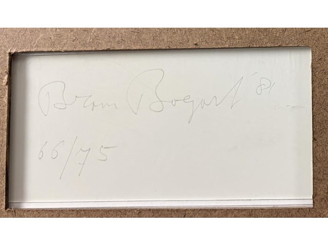 Bram bogart - gesigneerd - afbeelding 2 van  2